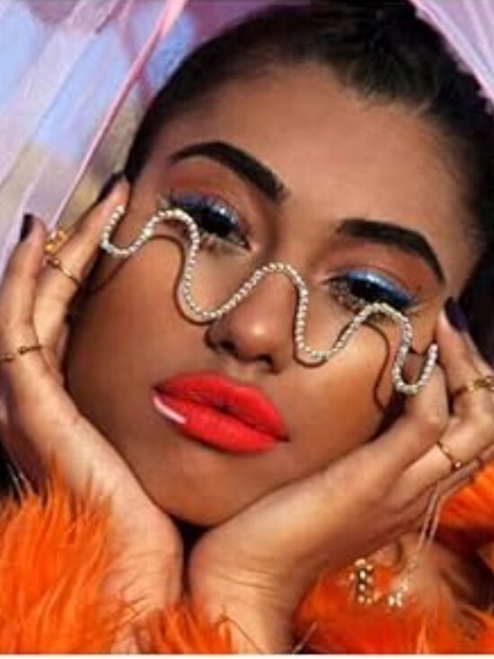 Diamond No Lens Glasses